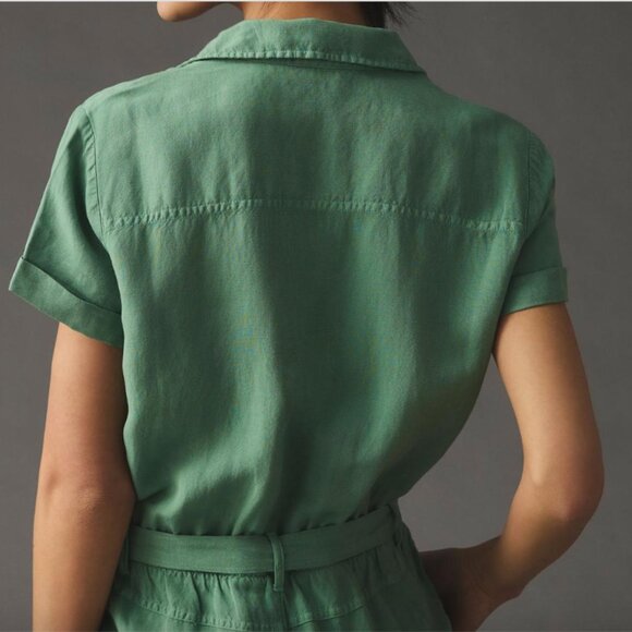 Cloth and Stone Green Utility Romper XS - Picture 6 of 8